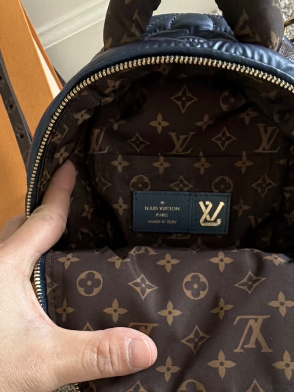 Louis vuitton palm spring mini blue - Picture 3 of 4